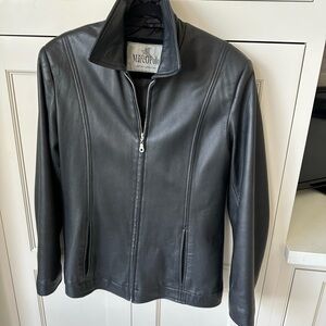 Black Soft Leather Stylish Jacket for Women